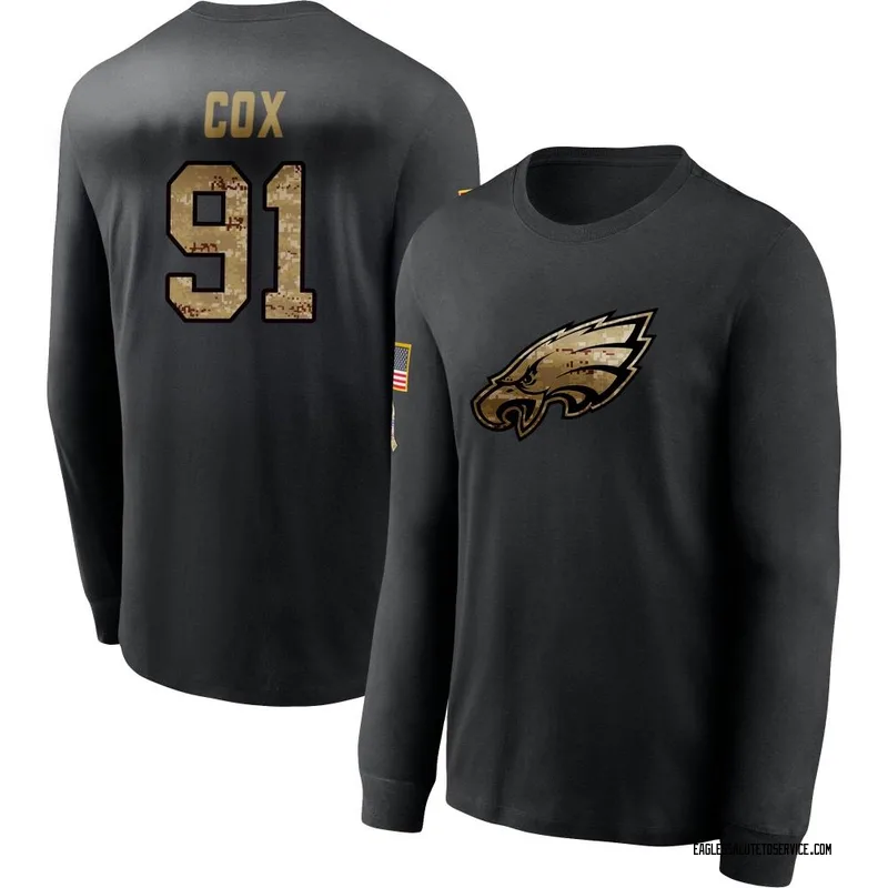 Fletcher Cox Philadelphia Eagles Youth Legend Olive Salute to