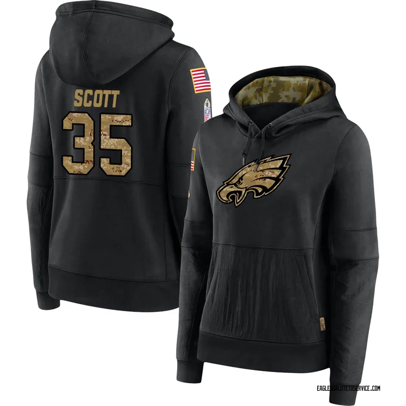 Boston Scott Philadelphia Eagles Men's Legend Olive Salute to