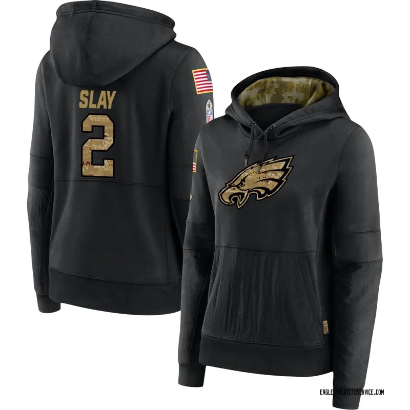 Philadelphia Eagles' Darius Slay wears a Ahmaud Arbery hoodie