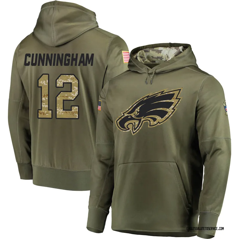 Randall Cunningham Philadelphia Eagles Men's Legend Olive Salute